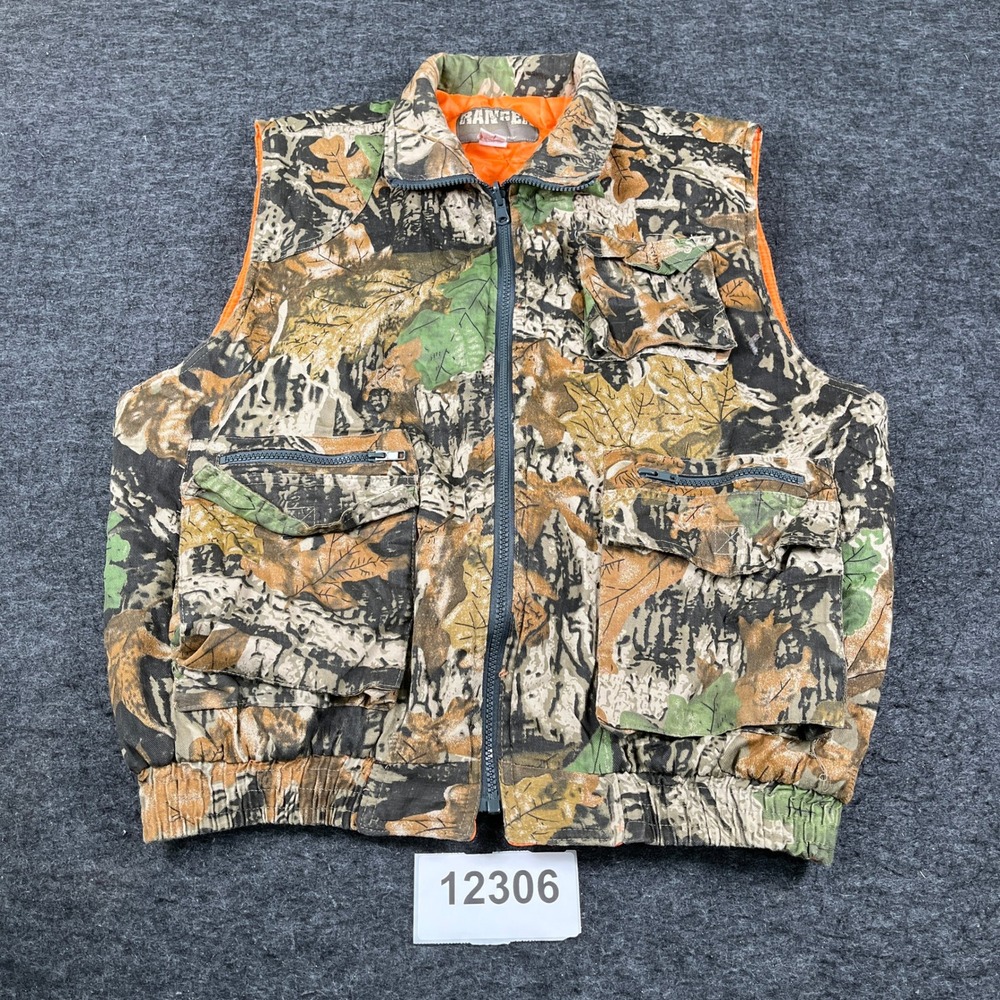 Merrill & Forbes Ranger Vest Mens Large Multicolor Camouflage Hunting Full Zip